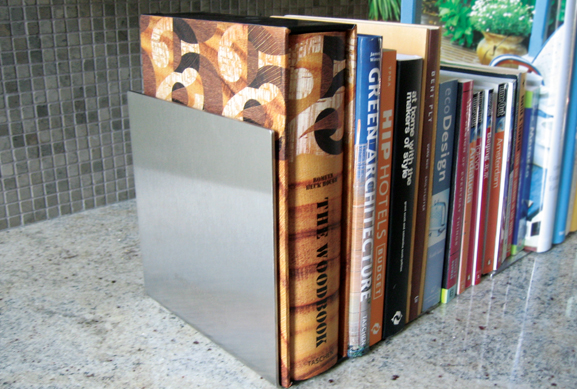 Stainless Bookends